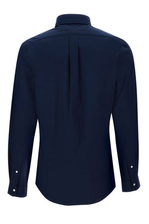 Camicia in cotone elasticizzato blu navy RALPH LAUREN | 710928254001NAVY